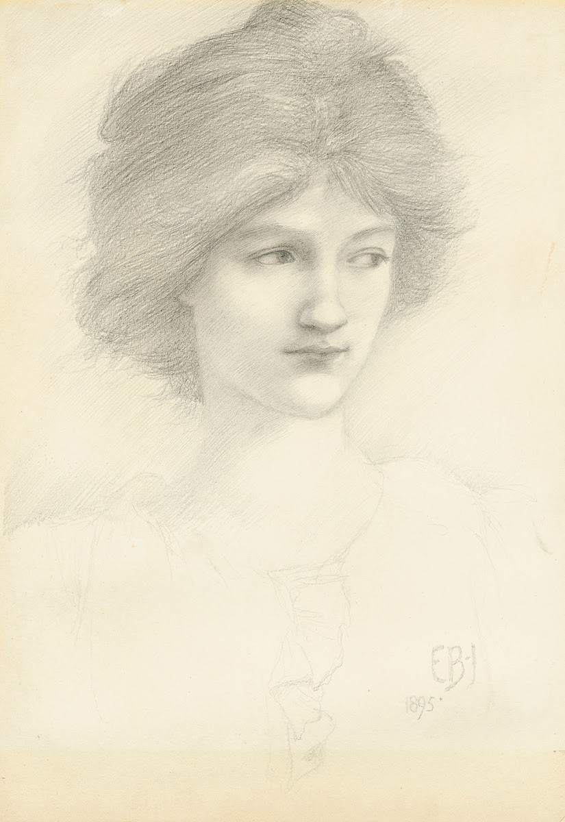 Head study for The Sirens 1895