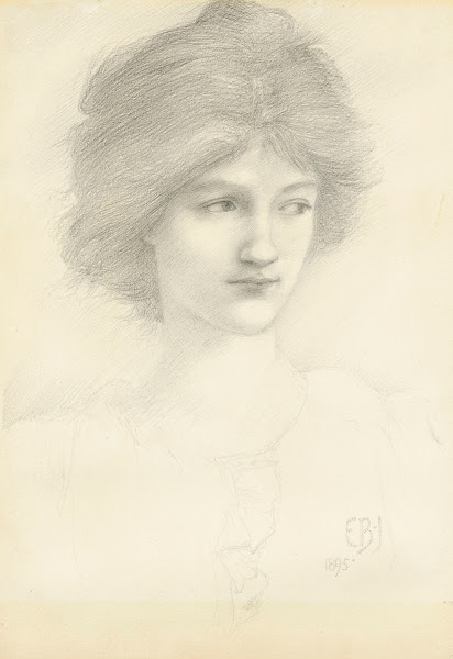 Head study for The Sirens 1895
