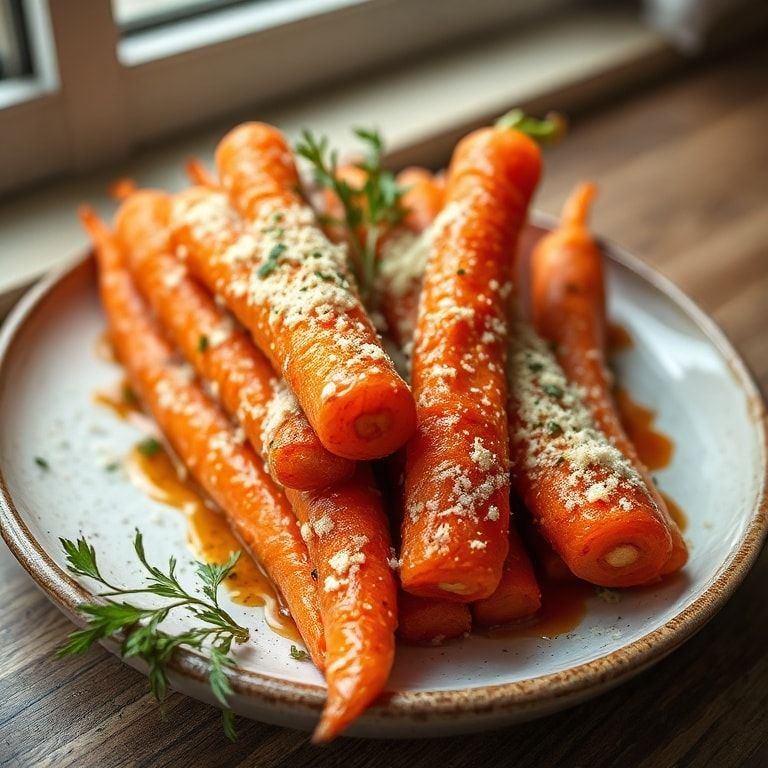 Crispy Parmesan Smashed Carrots Recipe – Easy Homemade Side Dish finished