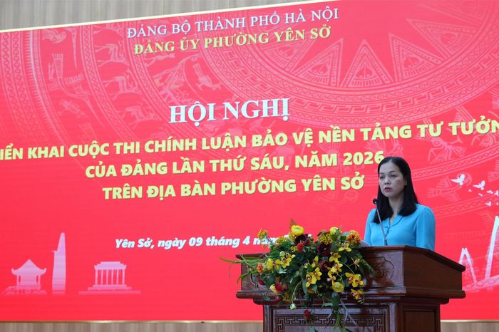 Phường Yên Sở phát động cuộc thi chính luận bảo vệ nền tảng tư tưởng của Đảng - Đài Phát thanh và truyền hình Hà Nội