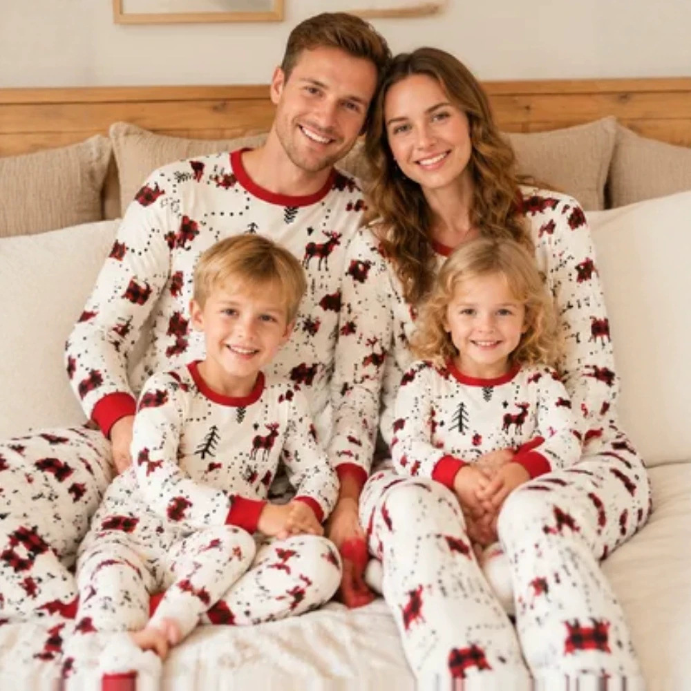 Family Pajama Sets in Christmas Design