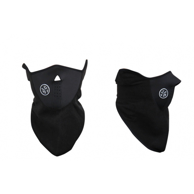 Face mask for cycling, warming, with fleece