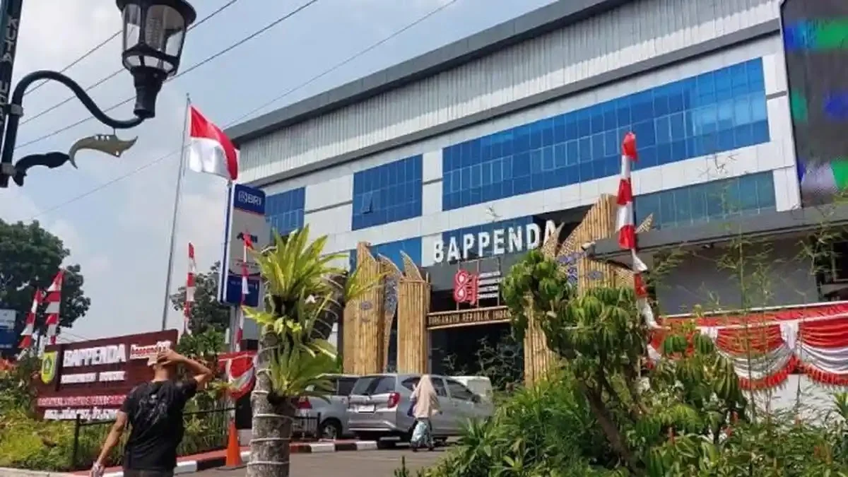 Suasana perkantoran Pemerintah Kabupaten Bogor di Jalan Tegar Beriman, Cibinong.