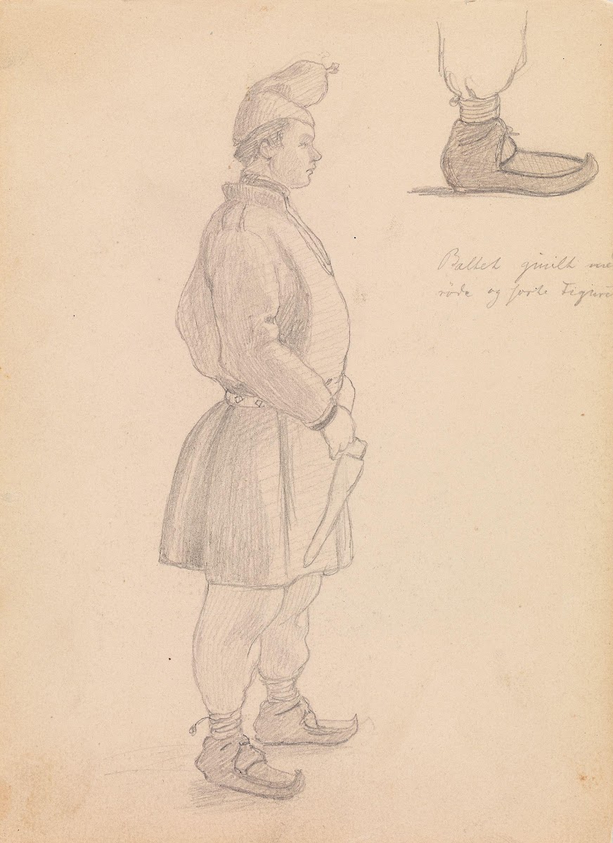 Mann i folkedrakt 1845