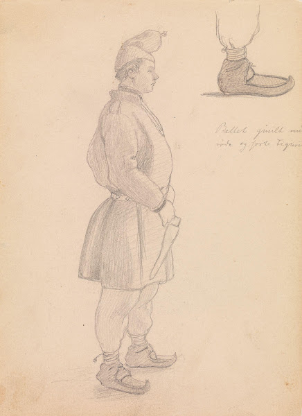 Mann i folkedrakt 1845