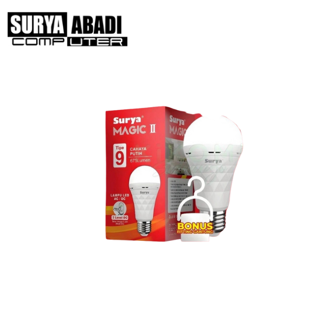 LAMPU SURYA MAGIC 9W