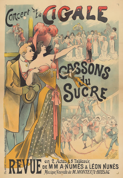 Concert de la Cigale Cassons du sucre revue en 2 actes  5 tableaux de MM A Numès