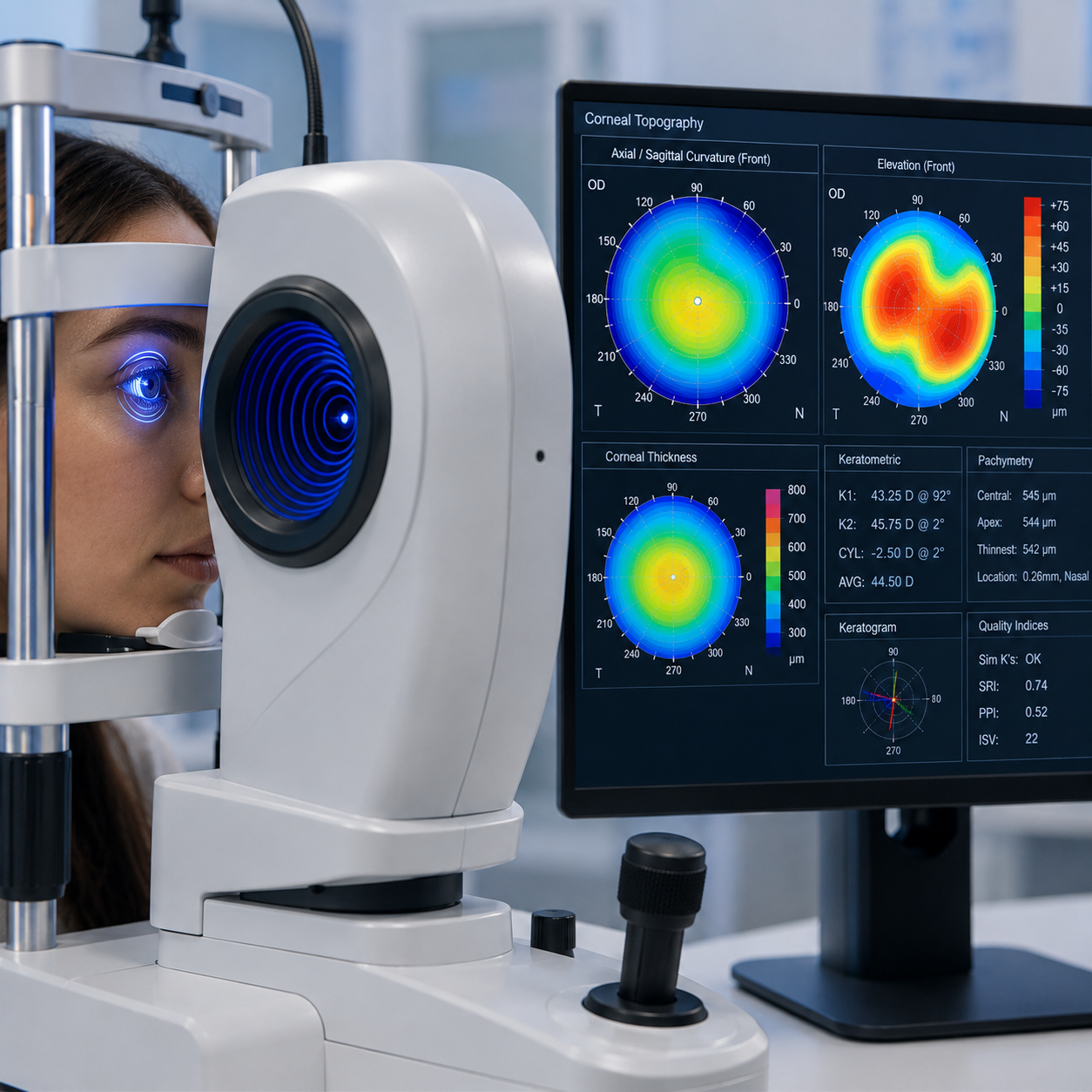 Corneal tomography and topography mapping during an astigmatism work-up at Dayal Eye Centre