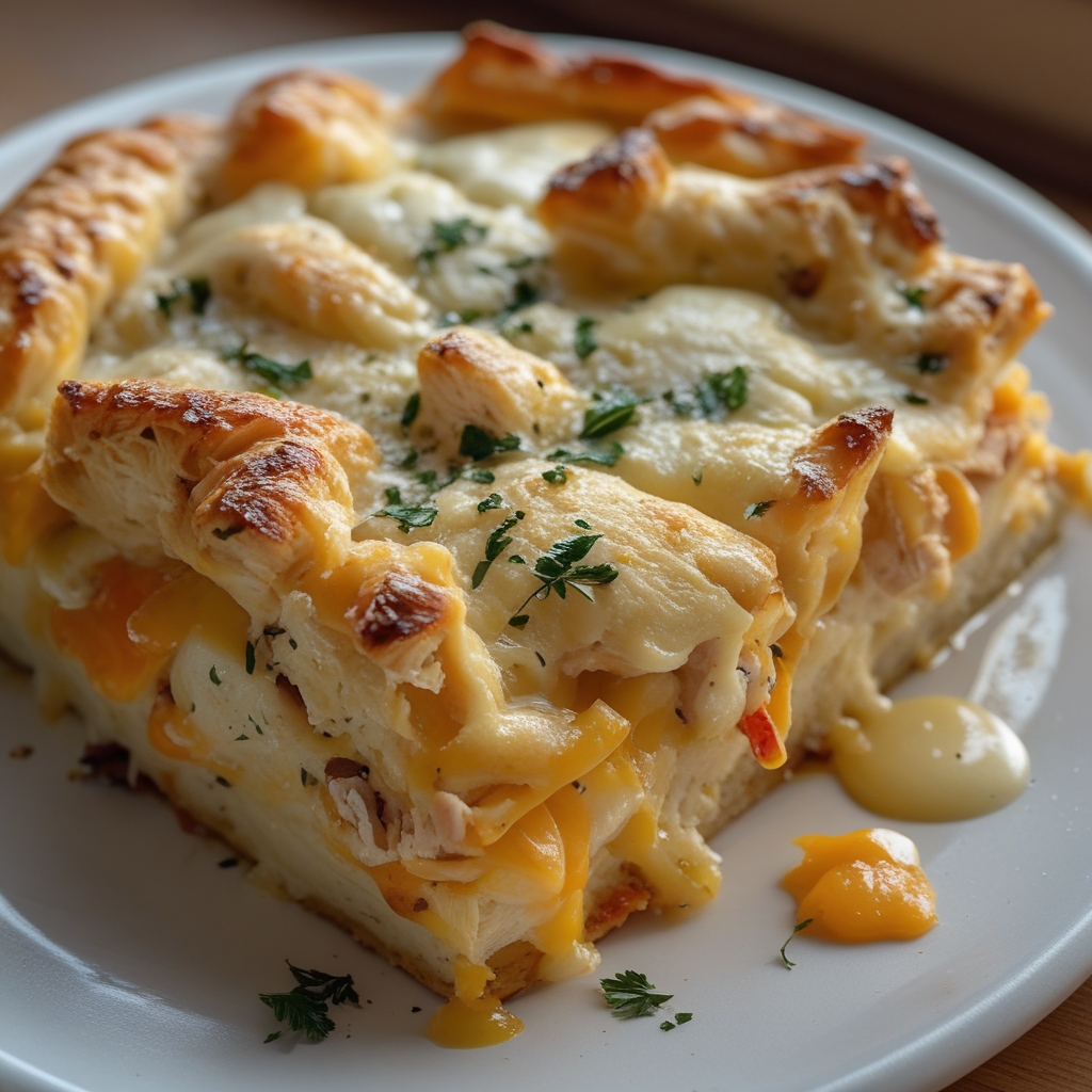 Cheesy Chicken Crescent Bake – Easy Comfort Food for Weeknights
