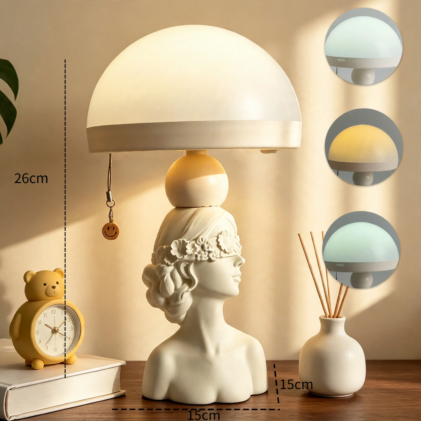 Jellyfish Table Lamp, French, Vintage Style