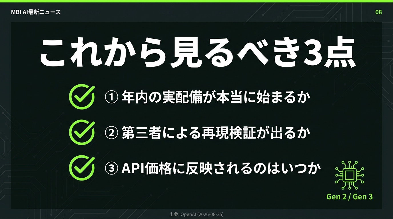 これから見るべき3点