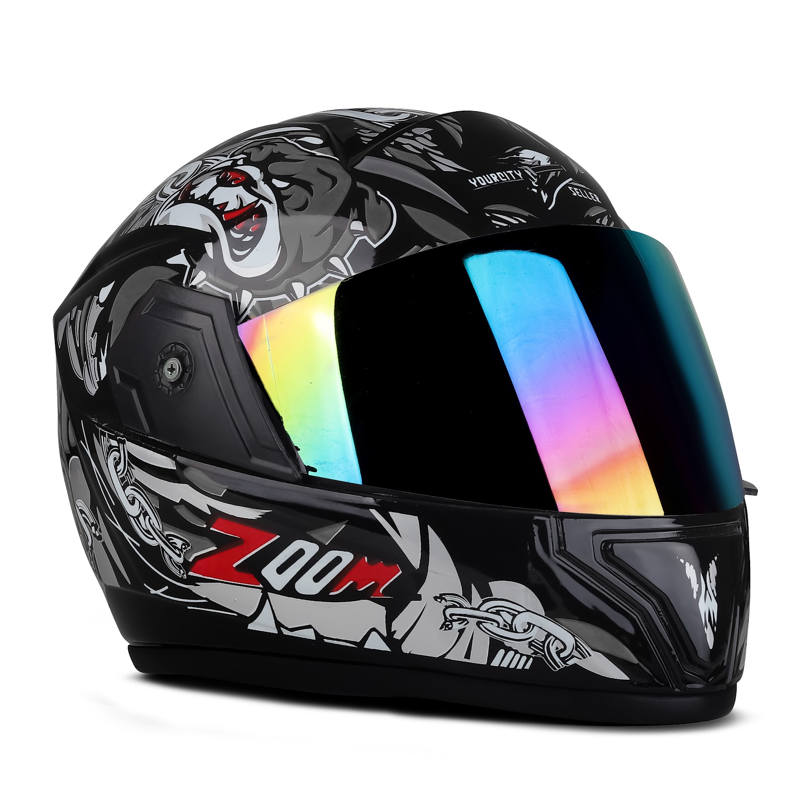 Comfortable interior padding of the helmet