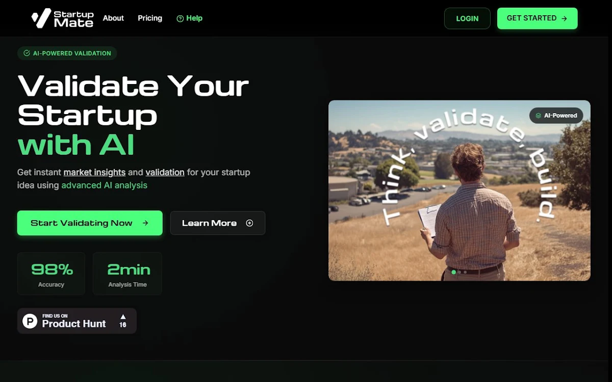 Captura de StartupMate