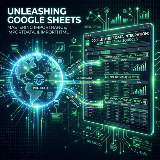 IMPORTRANGE, IMPORTDATA, IMPORTHTML: Kết Nối Dữ Liệu Giữa Các Sheet Và Web