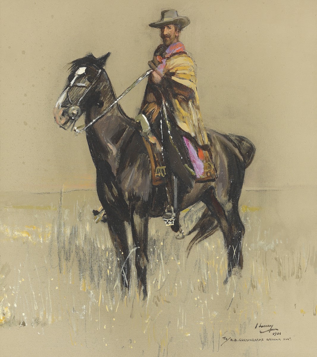 Don Roberto Robert Bontine Cunninghame Graham on Pampa 1901