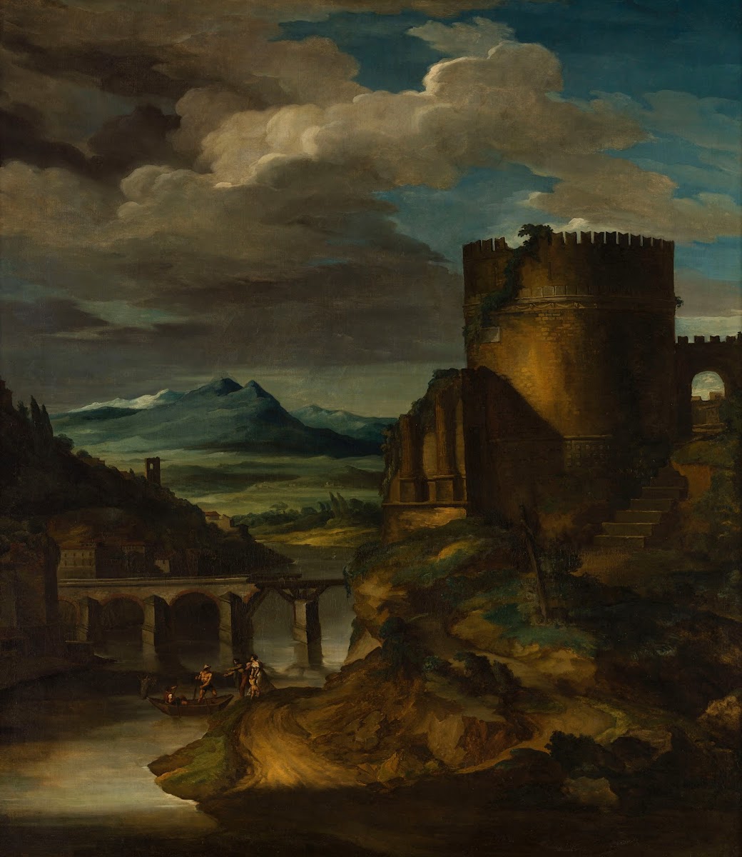 Paysage italien au tombeau 1818