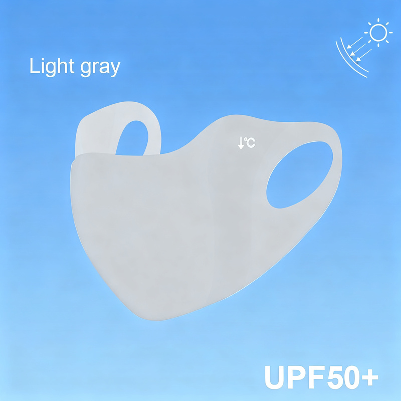 UV-Schutz-Gesichtsmaske mit Ohrschlaufen und Nackenschutz