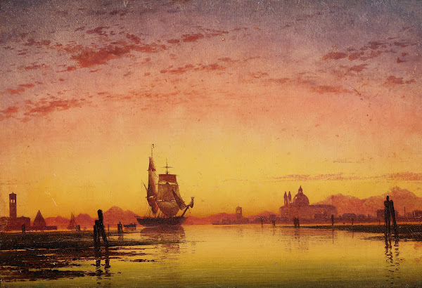 Venice a November Evening in the Lagoon 1859