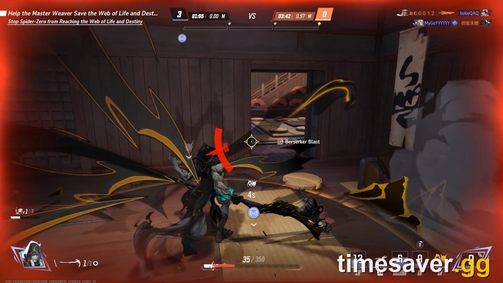 Gorr teleporting to a Black Berserker minion in Marvel Rivals Season 10 ranked gameplay