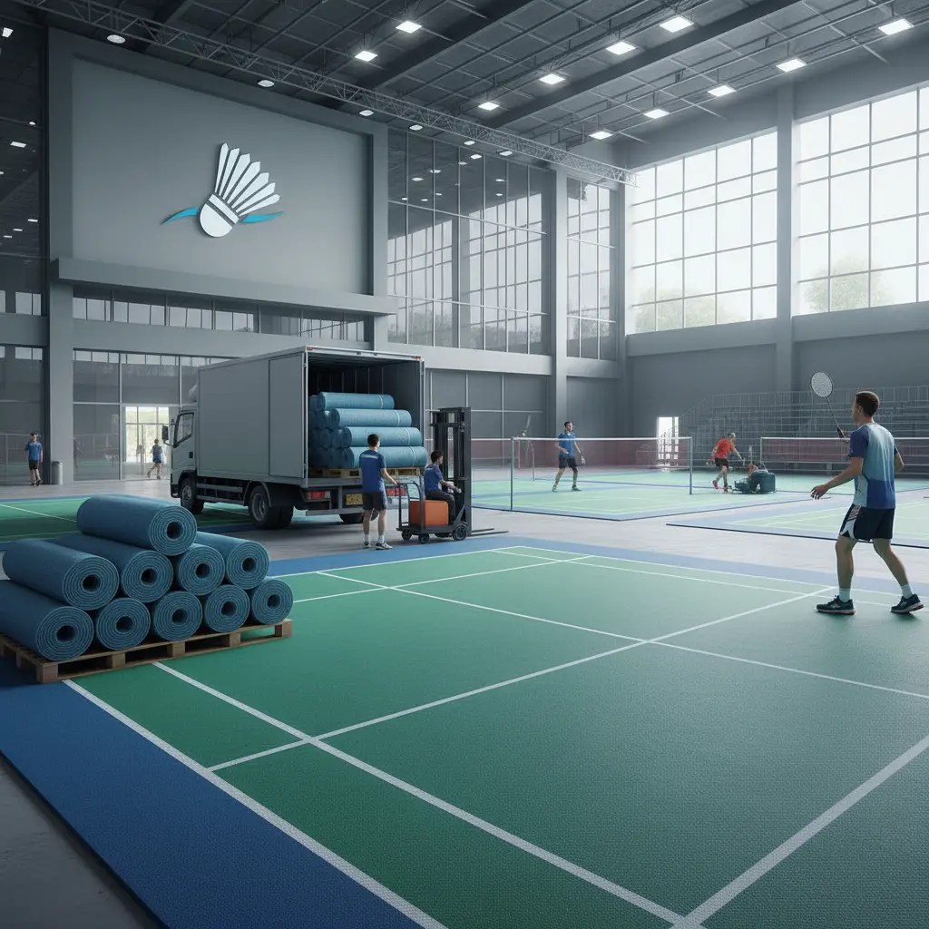 Supplier karpet badminton untuk bisnis GOR olahraga