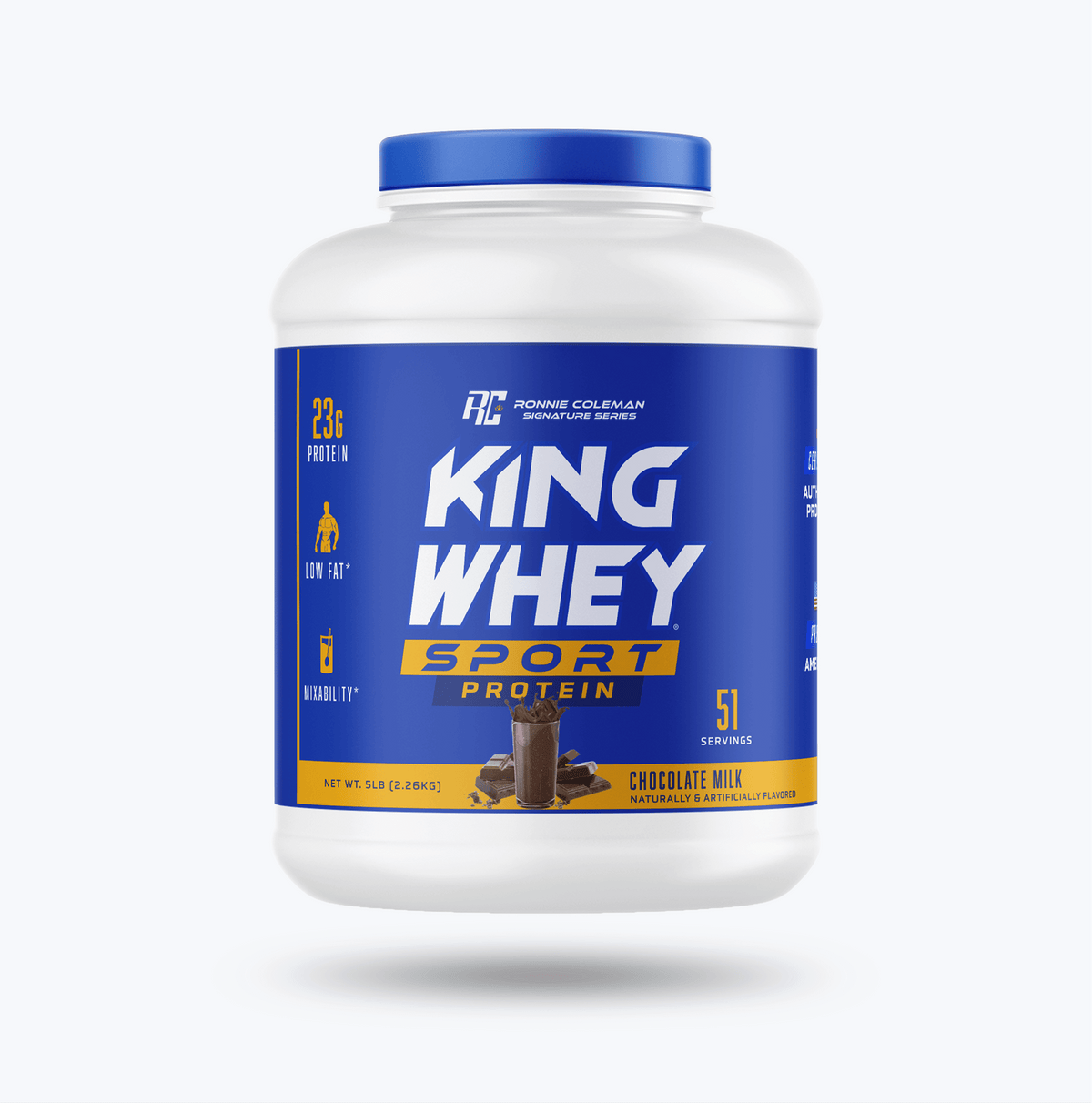 Ronnie Coleman King Whey Sport — Chocolate Milk, 5 lb
