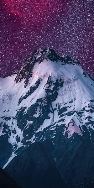 Stars Blanket The Mountain Sky  Nature 4K Wallpaper Background