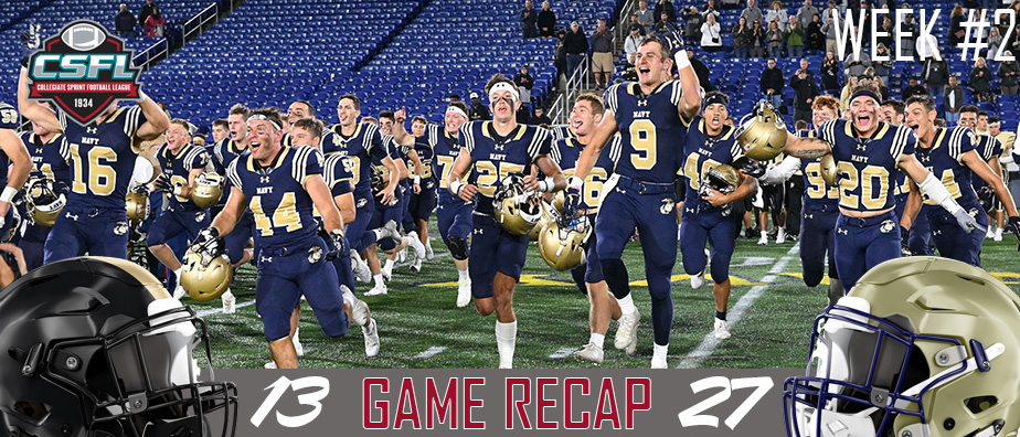Week #2 Game Recap: Navy 27, Army 13