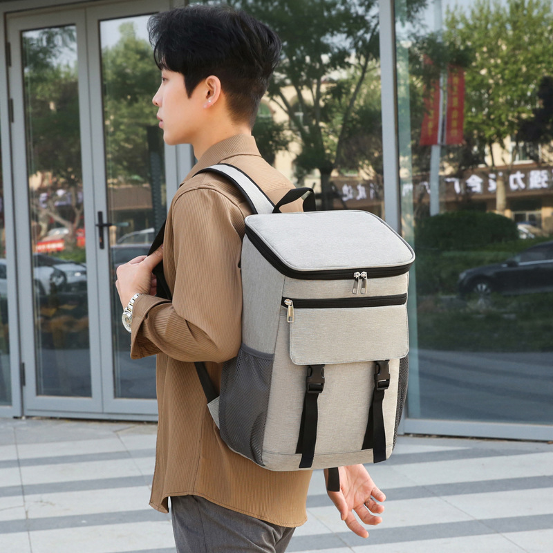 Cooler backpack, 20–35 L, polyester, insulated, portable