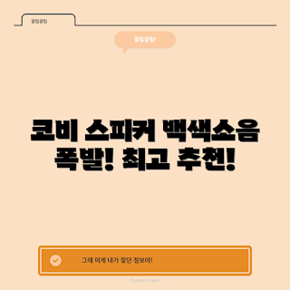 코비백색소음기, 코비 스피커 추천, 백색소음기가 뭐길래, 어떻게 수면에 도움을 주나, 코비 블루투스 스피커 사용법