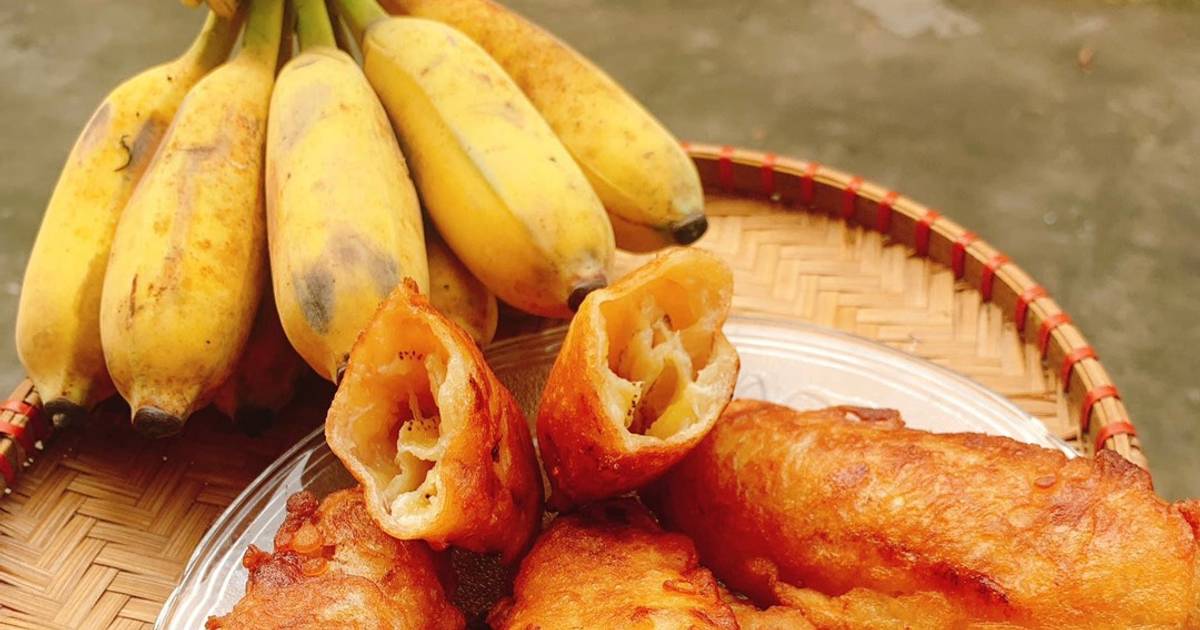 😛Bánh chuối chiên thơm ngon ăn là mê mê là ăn kaka😙😙😙