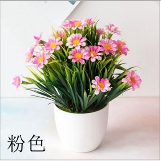 Chrysanthemum Grass Simulation Flower Potted