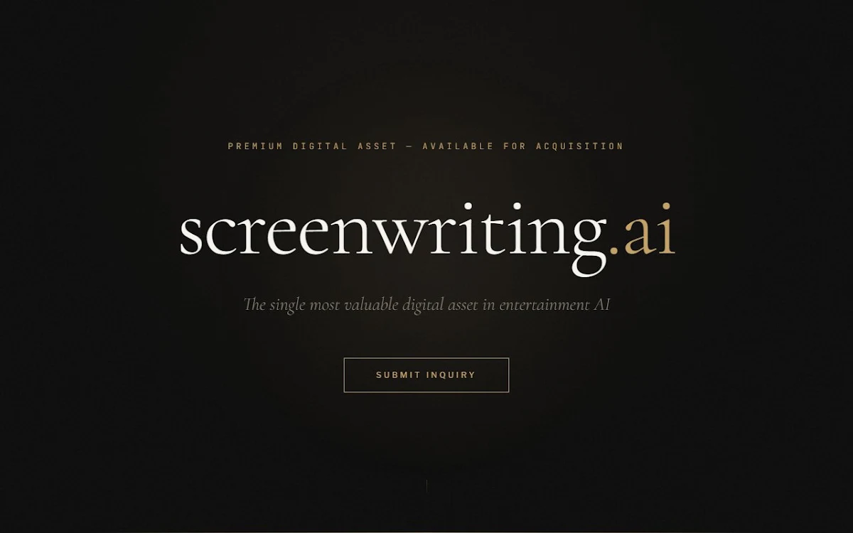 Captura de Screenwriting.AI