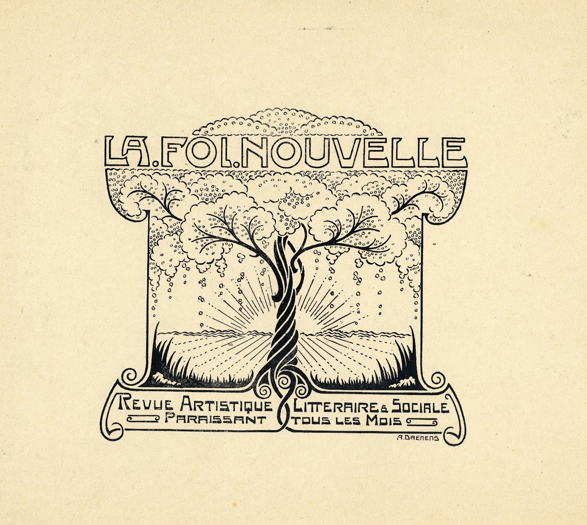 Ontwerp titel en tijdschriftvignet 1913