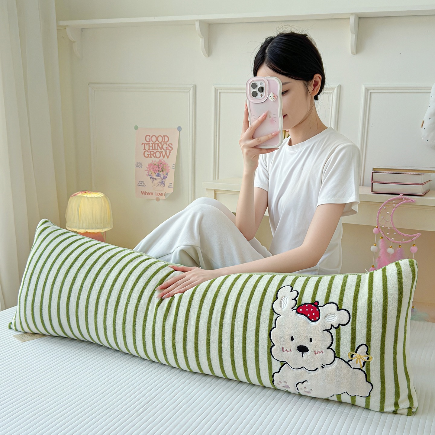 Cartoon Side Sleeper Pillow, Microfiber, Removable