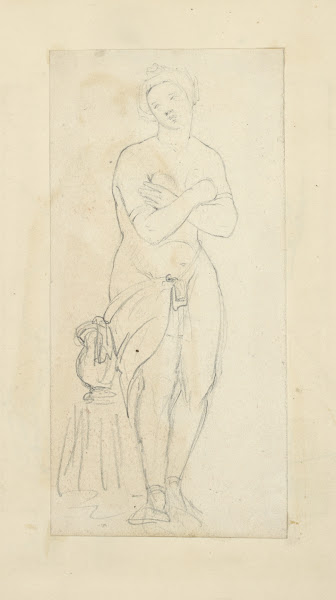 Female figure with scarf draped around her hips 1840