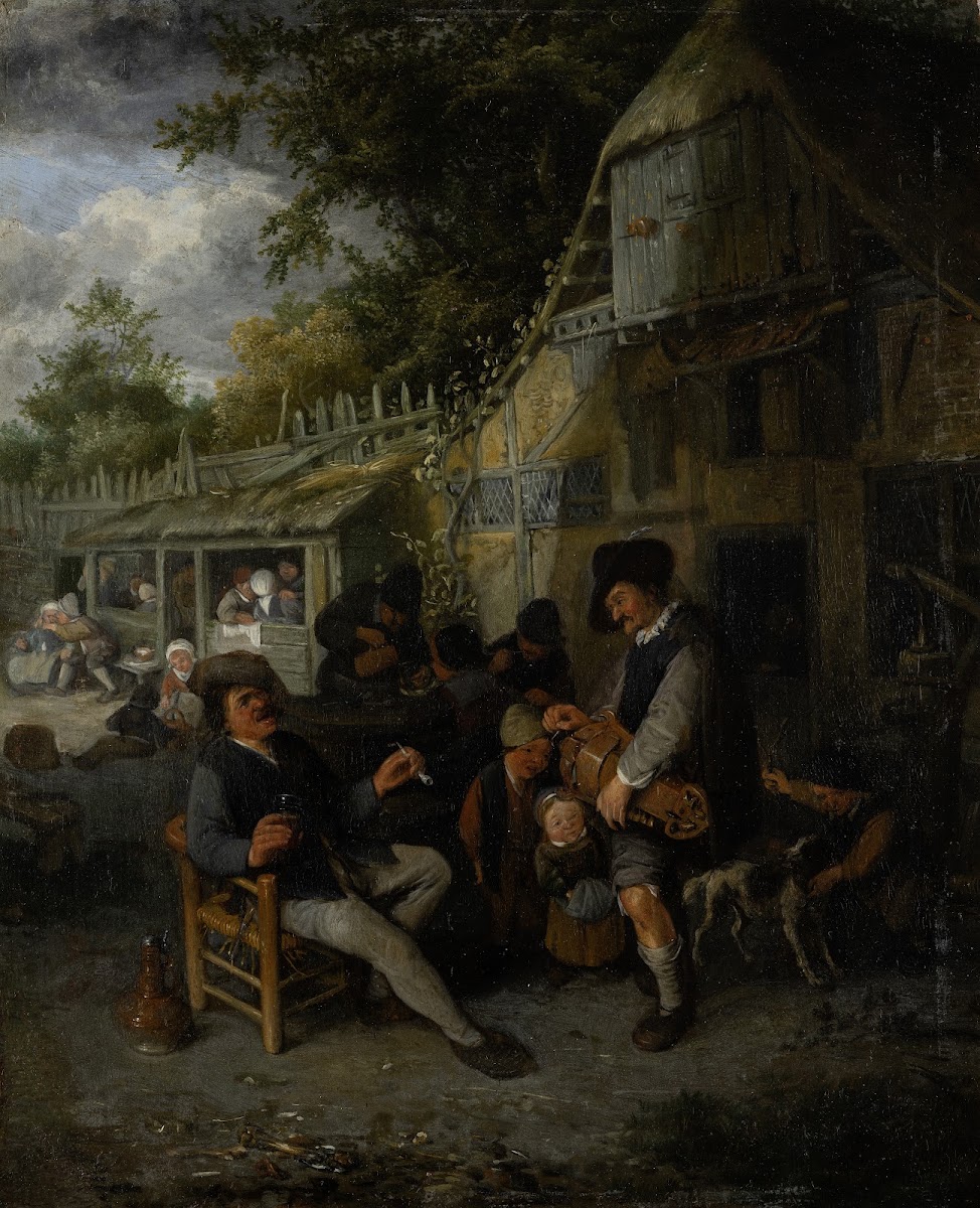 Country Inn with Hurdy Gurdy Player 1681