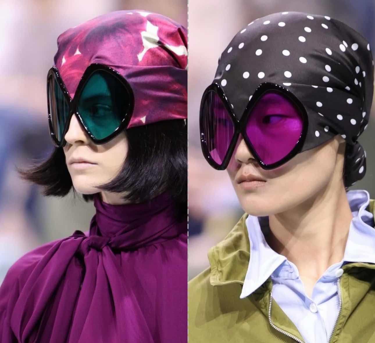 Who Wore It Better? Prada SS25 Scarf Glasses