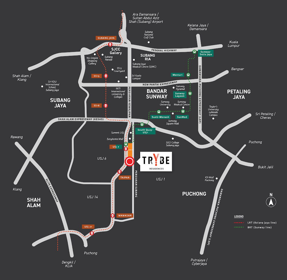 Trybe Residences, Subang Jaya: location map (11 of 11)