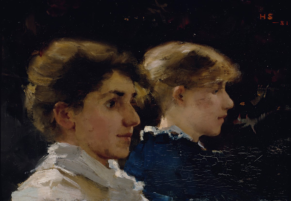 Two Profiles Marianne Preindlsberger In Front 1881