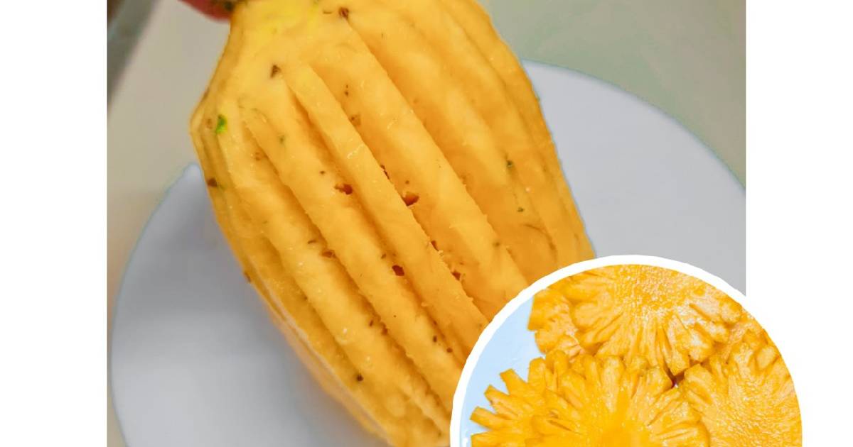 Tỉa hoa dứa siêu đơn giản