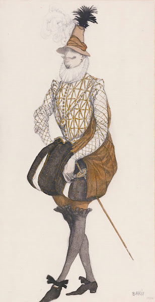 Costume Design For Prince Espagnol From The Ballet The Sleeping Beauty 1916