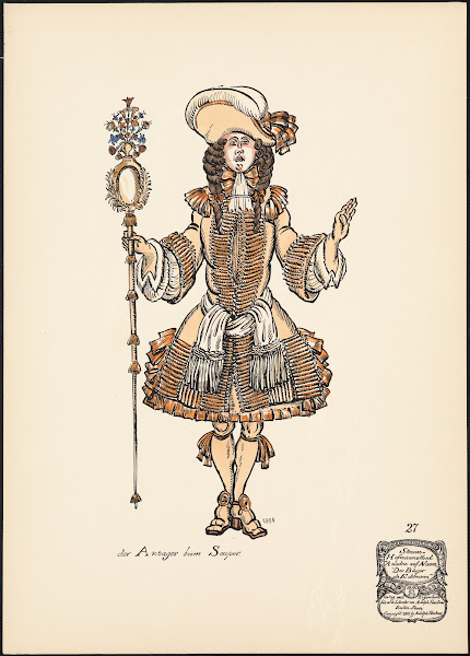 Der Ansager beim Souper 1912