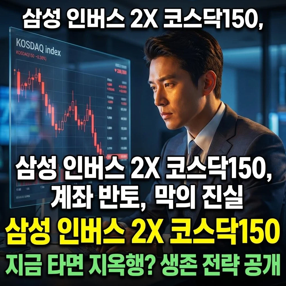 삼성 인버스 2X 코스닥 150, 차트만 믿고 들어갔다가 계좌 반토막 나는 결정적 이유