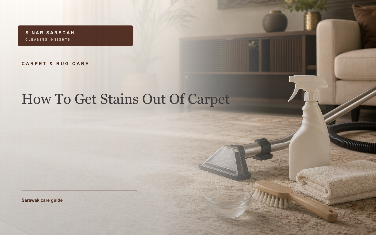 How To Get Stains Out Of Carpet | Sinar Saredah