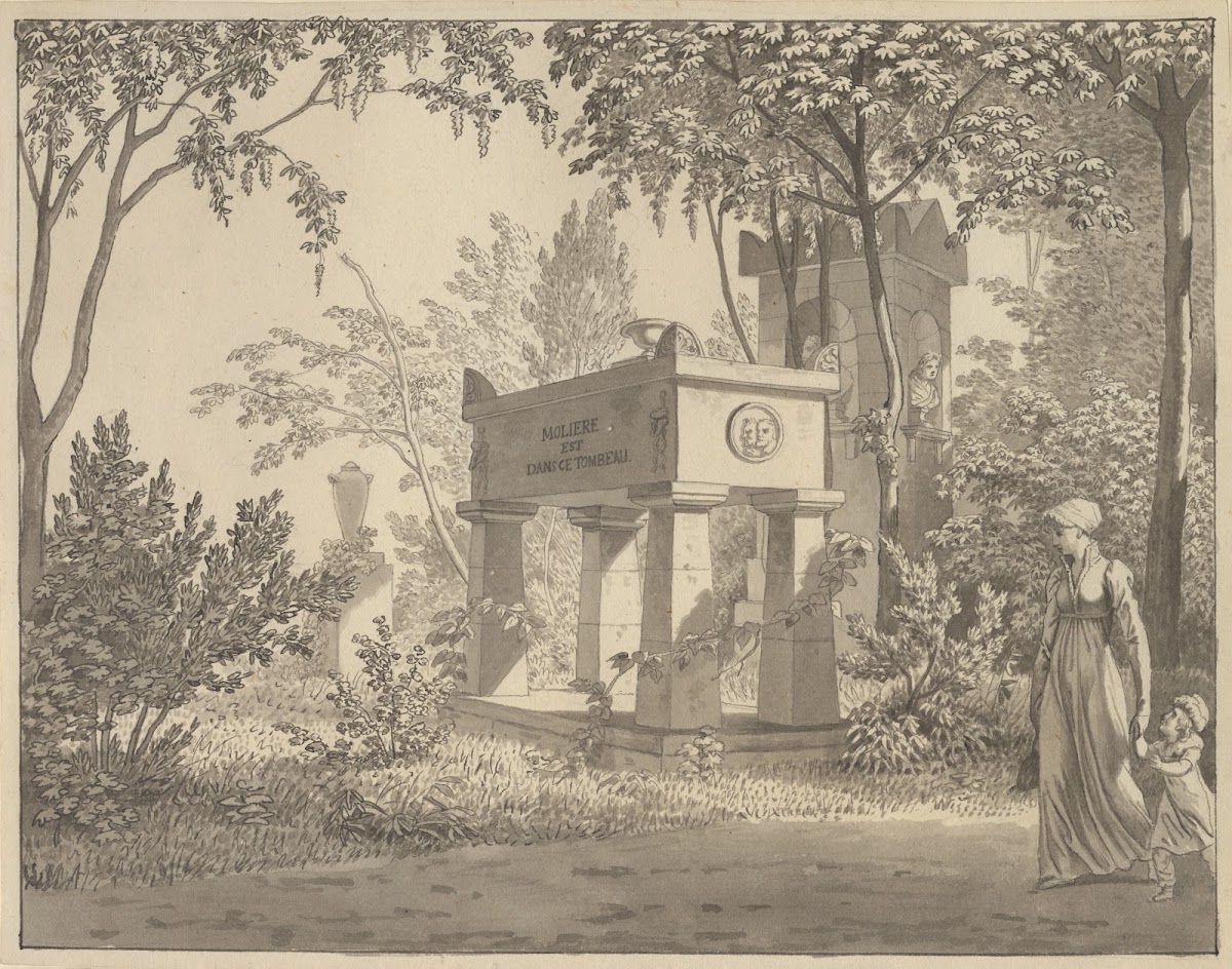 Molières sarkofag i Jardin Elysée