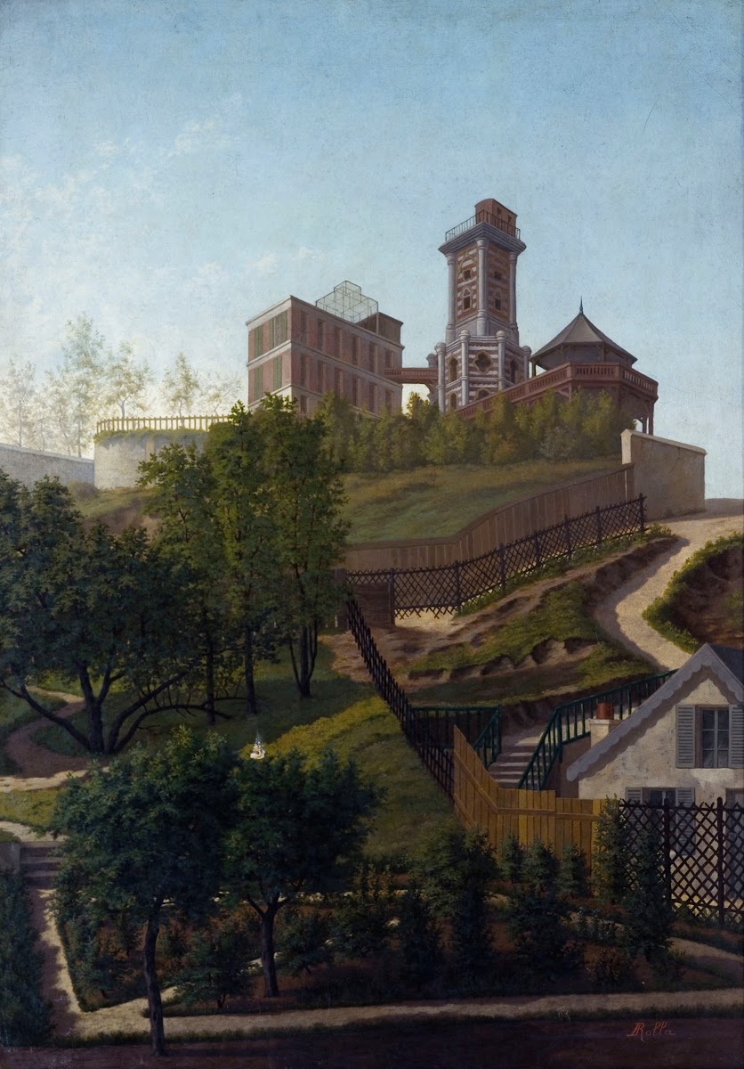 La Tour Solférino à Montmartre 1860