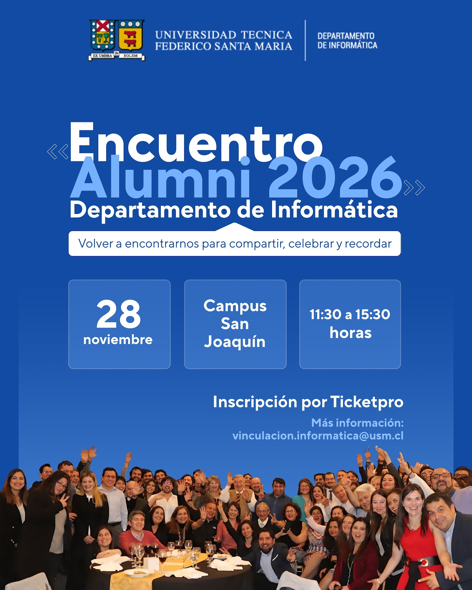 Encuentro Alumni 2026 del Departamento de Informática USM