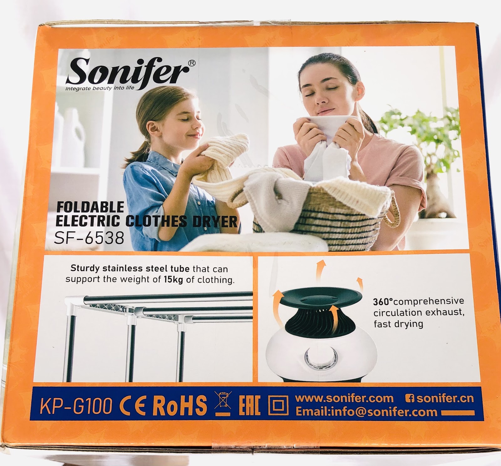 Photo 2 of Sonifer Foldable Electric Clothes Dryer