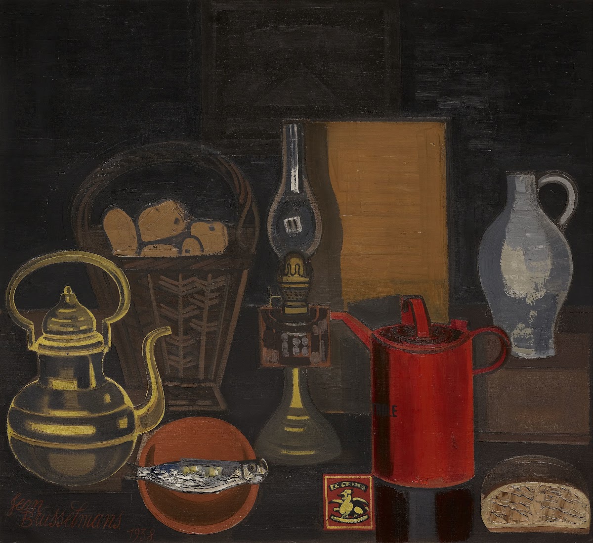 Stilleven met rode kan 1938