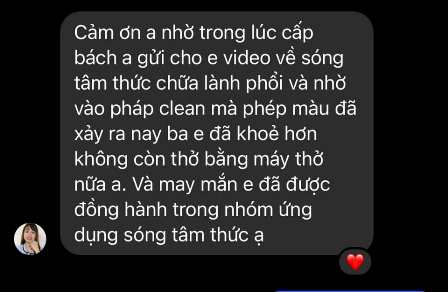 Sóng Tâm Thức chữa lành phổi